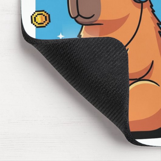 Capybara Old School Gamer Mousepad Muismat (Hoek)
