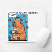 Capybara Old School Gamer Mousepad Muismat (Met muis)