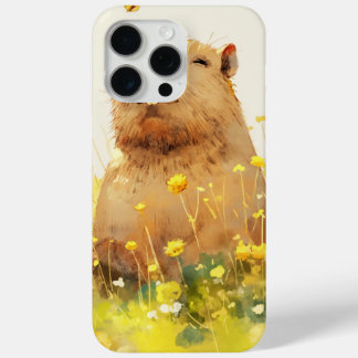 Capybara Onnozele Glimlach iPhone 15 Pro Max Hoesje