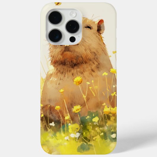 Capybara Onnozele Glimlach Case-Mate iPhone Case (Achterkant)