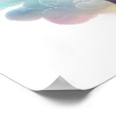 Capybara op Unicorn Poster – Magische Fantasie Kun (Hoek)