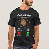 Capybara Oranje Meme T-shirt (Voorkant)