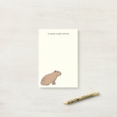 Capybara Original Art Cute Hand-Drawn Animal Post-it® Notes (Op bureau)