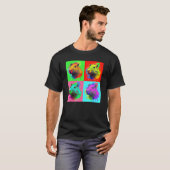Capybara Painted Art Portrait Cute Capybara Lover  T-shirt (Voorkant volledig)
