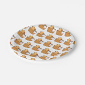 Capybara Paper Borden | Leuk Dierenfeest Papieren Bordje (Gekanteld)