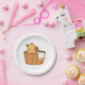 Capybara Paper Borden | Leuk Dierenfeest Papieren Bordje (Feest)