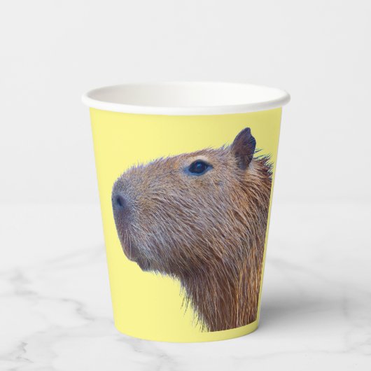Capybara Paper Borden Papieren Bekers (Achterkant)