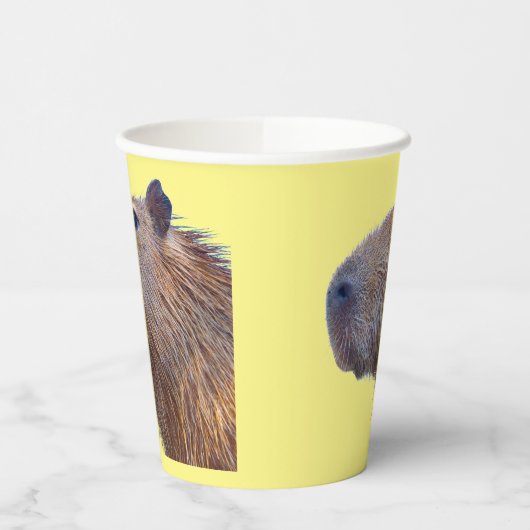 Capybara Paper Borden Papieren Bekers (Links)