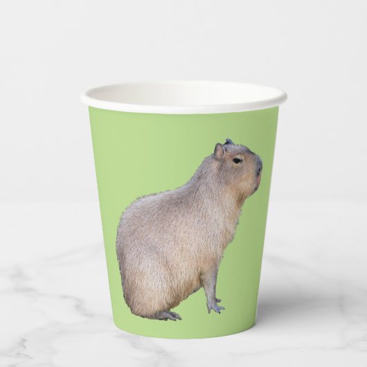 Capybara Papieren Bekers (Achterkant)