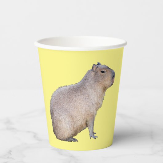 Capybara Papieren Bekers (Voorkant)