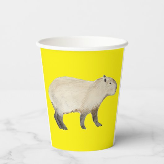 Capybara Papieren Bekers (Achterkant)