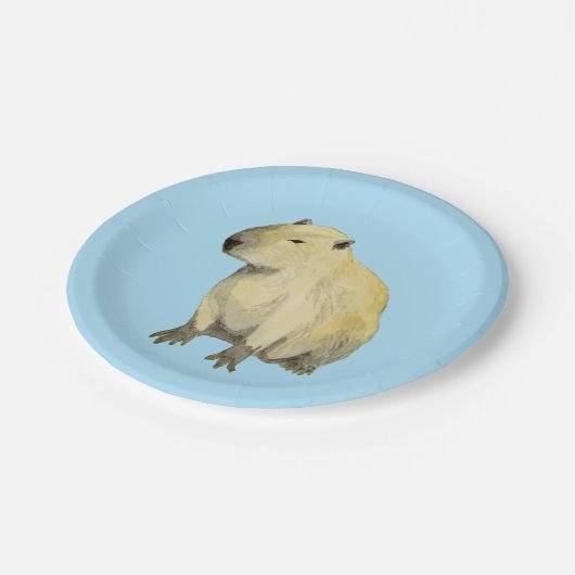 Capybara Papieren Bordje (Gekanteld)