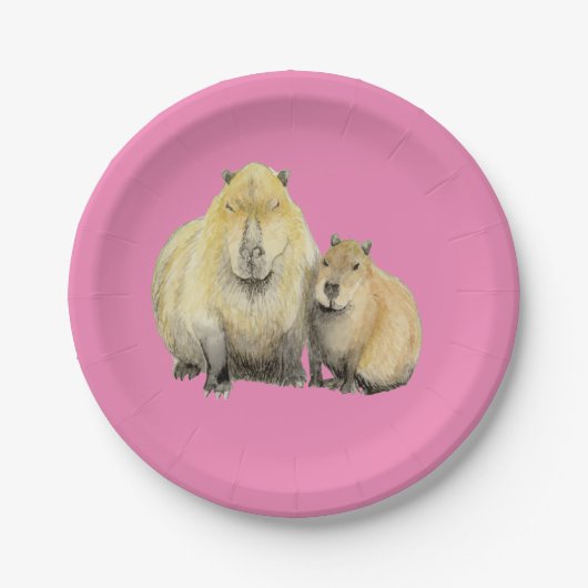 Capybara Papieren Bordje (Voorkant)