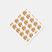 Capybara Party Napkins | Leuke dierlijke verjaarda Servet (Hoek)