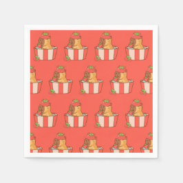 Capybara Party Napkins | Leuke dierlijke verjaarda Servet