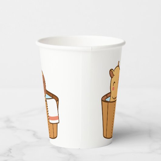 Capybara Party Papieren beker | Leuke dierlijke ve (Rechts)