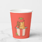 Capybara Party Papieren beker | Leuke dierlijke ve (Achterkant)