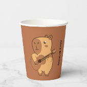 Capybara Party Papieren beker | Leuke dierlijke ve (Achterkant)