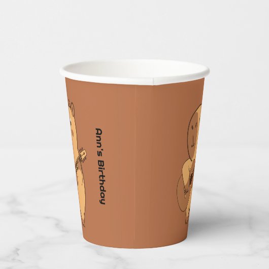 Capybara Party Papieren beker | Leuke dierlijke ve (Rechts)