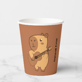 Capybara Party Papieren beker | Leuke dierlijke ve
