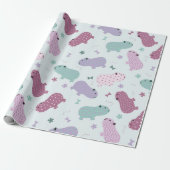Capybara patroon cadeaupapier (Uitgerold)