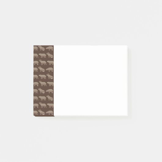 Capybara Patroon Post-it Notities Post-it® Notes (Voorkant)