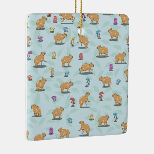 Capybara Pattern Keramisch Ornament (Rechts)