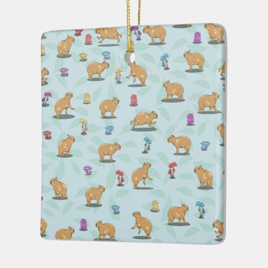 Capybara Pattern Keramisch Ornament (Links)