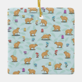 Capybara Pattern Keramisch Ornament