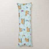 Capybara Pattern Lichaamskussen (Achterkant (Verticaal))