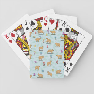 Capybara Pattern Pokerkaarten