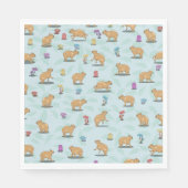Capybara Pattern Servet (Voorkant)