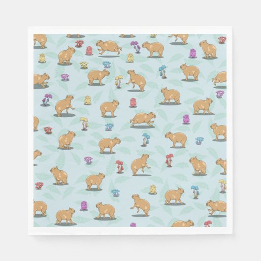 Capybara Pattern Servet (Voorkant)