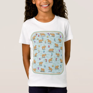 Capybara Pattern T-shirt