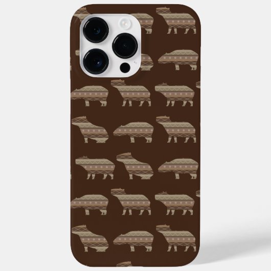 Capybara Pattern-telefoondraagtas Case-Mate iPhone Case (Achterkant)