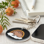 Capybara Pet Animal Sleutelhanger (Voorkant Rechts)