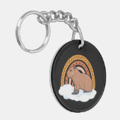 Capybara Pet Animal Sleutelhanger (Voorkant Links)