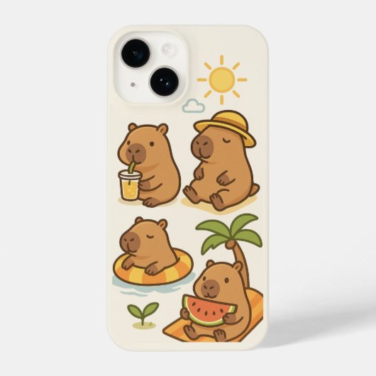 Capybara Phone case iPhone Hoesje (Achterkant)