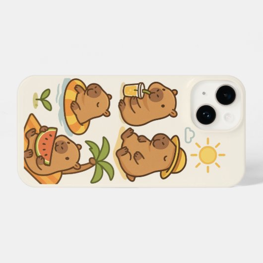 Capybara Phone case iPhone Hoesje (Achterkant horizontaal)