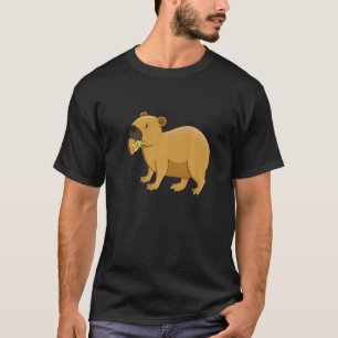Capybara Pizza Wildlife Animal Italiaans voedsel T-shirt