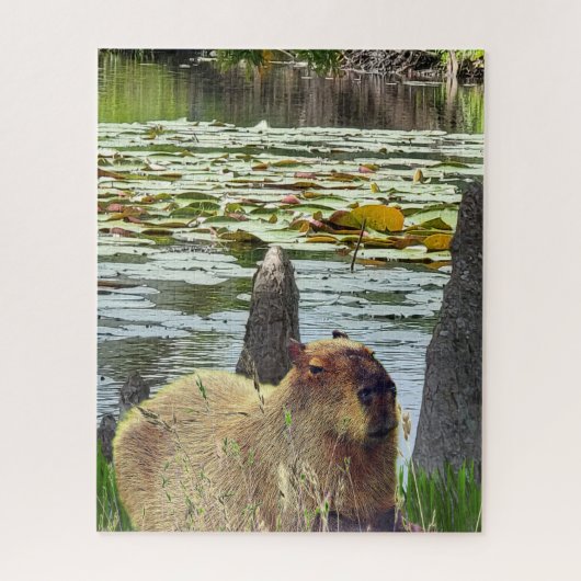 Capybara - Pneumatophores - Wilde dieren Legpuzzel (Verticaal)