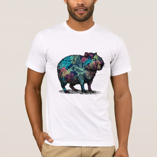 Capybara Pop Art T-shirt (Voorkant)