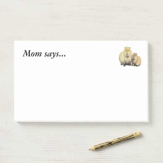 Capybara Post-it® Notes (Op bureau)