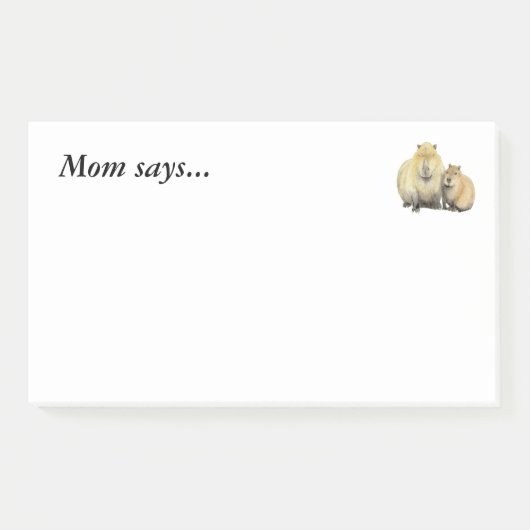 Capybara Post-it® Notes (Voorkant)