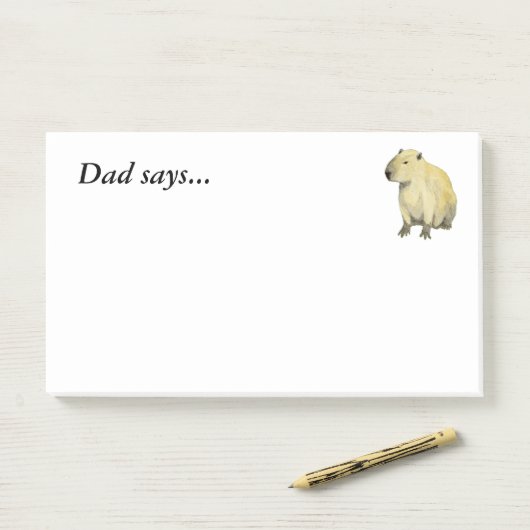 Capybara Post-it® Notes (Op bureau)