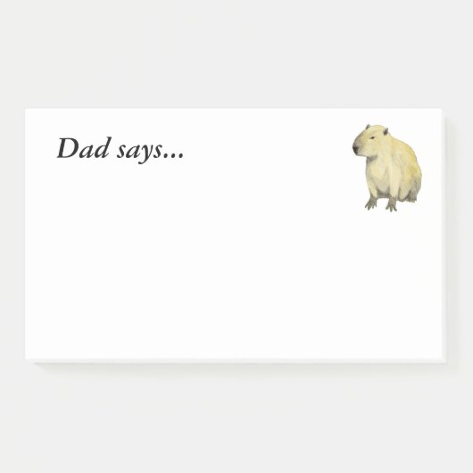 Capybara Post-it® Notes (Voorkant)