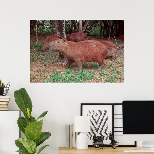 Capybara Poster (Thuiskantoor)