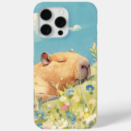 Capybara Power Nap iPhone 15 Pro Max Hoesje