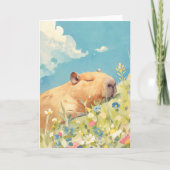 Capybara Power Nap Kaart (Voorkant)