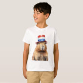 Capybara President - Leuke en unieke Dierenvriende T-shirt (Voorkant volledig)